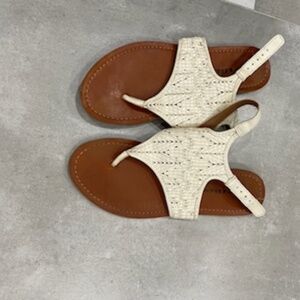 Lucky Brand White Women Sandals